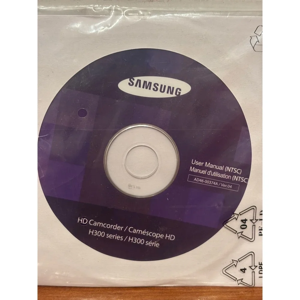 Samsung HD Camcorder H300 Series User Manual NTSC Disc AD46-00374A Ver.04